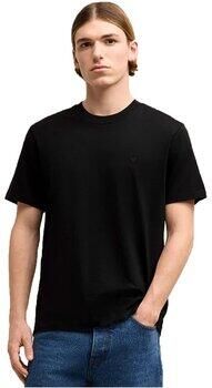 Ami Paris Effen T-shirt met korte mouwen en ronde hals Black Heren - Foto 4