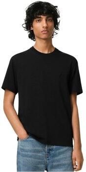 Ami Paris Logo T-shirt Klassieke pasvorm Zacht katoen Black Heren - Foto 2