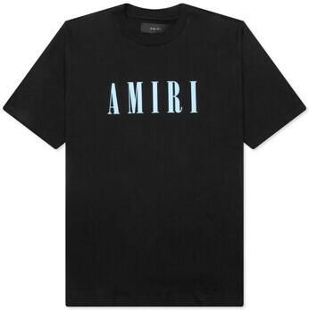 Amiri T-shirt Korte Mouw CORE LOGO TEE BLACK BLUE