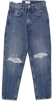 Amish Heren Denim Jeans Slim Fit Blue Heren