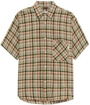 Amish Groen Katoenen Shirt voor Mannen Green Heren