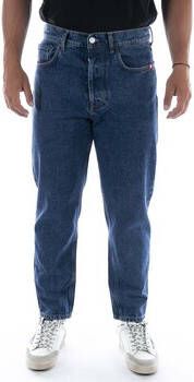 Amish Straight Jeans Blauw Heren