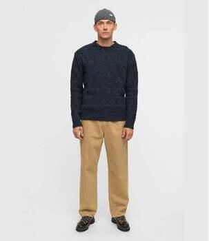 Anerkjendt Trui Aksinus Heavy Wool Knit Sky Captain