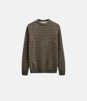 Anerkjendt Trui Sune Chenille Stripe Knit Forest Night