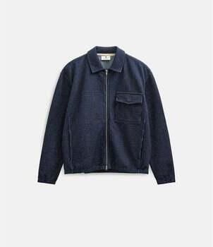 Anerkjendt Windjack Toni Seersucker Indigo Cardigan Sky Captain