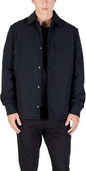 Antony Morato Overhemd Lange Mouw REGULAR FIT WITH LOGOED METAL BADGE MMSL00772-FA600297