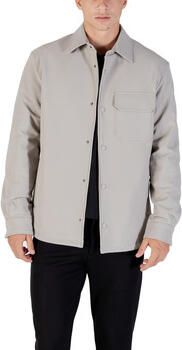 Antony Morato Overhemd Lange Mouw REGULAR FIT WITH LOGOED METAL BADGE MMSL00772-FA600297