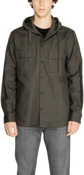 Antony Morato Groene Hooded Katoenen Shirt Herfst Winter Green Heren