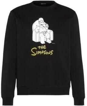 Antony Morato Zwarte Homer Simpson Sweatshirt Black Heren