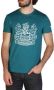 Aquascutum Katoenen T-shirt met logo detail Green Heren - Thumbnail 1