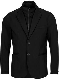 Armani Exchange Zwarte Neopreen Ritsjacks Black Heren