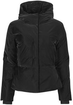 Armani Exchange Zwarte gewatteerde jas met capuchon Black Dames