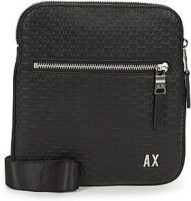 Armani Exchange Crossbody tas met verstelbare schouderband Black Heren