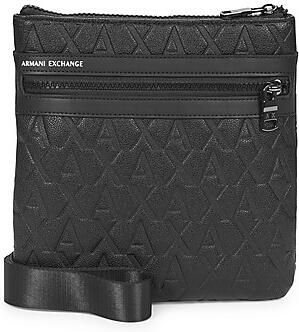 Armani Exchange Logo Crossbody Tas met Verstelbare Band Black Heren - Foto 4