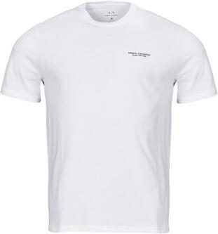 Armani Exchange Witte Logo Lettering Korte Mouw T-shirt White Heren - Foto 4