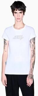 Armani Exchange T-shirt met siersteentjes en ronde hals - Foto 3
