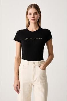 Armani Exchange Slim fit t-shirt van puur katoen - Foto 4