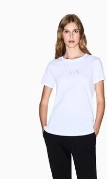 Armani Exchange Regular fit T-shirt van puur katoen met logoprint - Foto 4