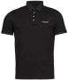 Armani Exchange Zwarte Katoenen Poloshirt met Knoopsluiting Black Heren - Thumbnail 1