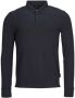 Armani Exchange Blauwe Polo met Lange Mouwen voor Heren Blue Heren - Thumbnail 1