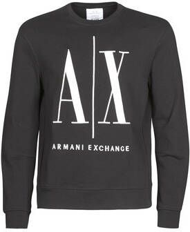 Armani Exchange Elegante Sweatshirt met Verfijnde Details Black Heren