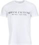 Armani Exchange Witte Print T-shirt voor Heren White Heren - Thumbnail 1