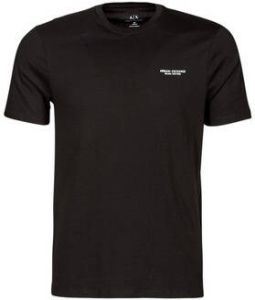 Emporio Armani Zwarte T-shirts en Polos met Klein Logo Zwart Heren