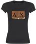 Armani Exchange Katoenen Crew Neck T-Shirt Vrouwencollectie Black Dames - Thumbnail 1