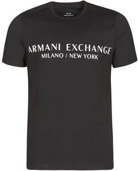 Armani Exchange T-shirt met labelprint model 'milano nyc'