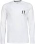Armani Exchange Witte Katoenen T-shirt Herfst Winter Collectie White Heren - Thumbnail 1