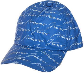 Armani Jeans Blauwe Herenpet met Merkprint Blue Heren