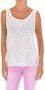 Armani Jeans Witte mouwloze blouse met sterrenprint White Dames - Thumbnail 1