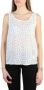 Armani Jeans Witte mouwloze blouse met sterrenprint White Dames - Thumbnail 1
