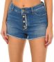 Armani Jeans Blauwe Denim Shorts met Rode Zoom Blue Dames - Thumbnail 1