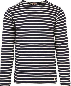 Armor Lux Sweaters Trui Strepen Donkerblauw