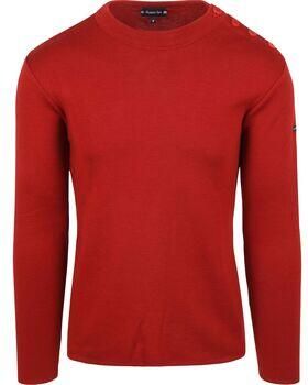 Armor Lux Sweaters Marin Goulenez Trui Merinowol Rood