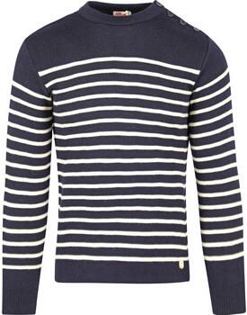 Armor Lux Sweaters Molène Trui Wol Strepen Navy