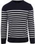 Armor-Lux Groix Trui Strepen Navy Blauw Heren - Thumbnail 1