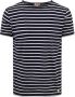 Armor-Lux Hoëdic T-Shirt Strepen Navy Blauw Heren - Thumbnail 1