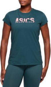 ASICS T-shirt Korte Mouw T-shirt femme Katakana Graphic