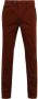 Gardeur katoenen broek Benny bruin rood effen katoen - Thumbnail 1