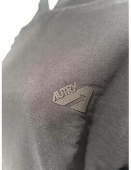 Autry Flocked Cropped Hoodie Black Dames