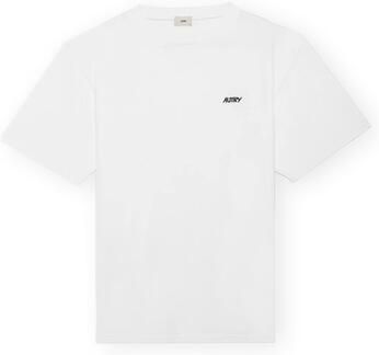Autry T-shirt Korte Mouw Embroidered Logo Tee White