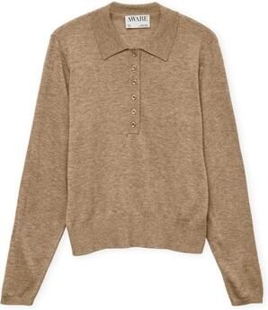Aware Polo Shirt Lange Mouw Noos Polo Sikita Natural Melange