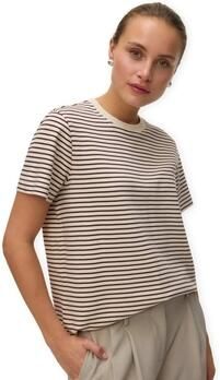 Aware T-shirt Korte Mouw Noos T-Shirt Jada Naima Birch Bitter Chocolate