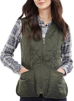 Barbour Groene mouwloze jas met fleece voering Green Dames - Foto 7