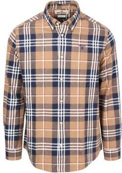 Barbour Overhemd Lange Mouw Edgar Tailored Shirt Stone