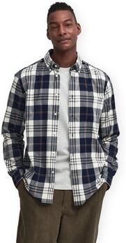 Barbour Overhemd Lange Mouw Edgar Tailored Shirt Navy