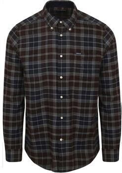 Barbour Overhemd Lange Mouw Fortrose Overhemd Tartan Navy Bruin