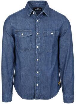 Barbour Overhemd Lange Mouw International Dufton Overhemd Chambray Indigo